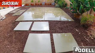 Concrete Patio for Pergolas with Concrete Pavers DIY