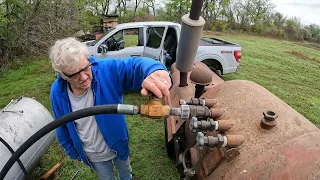 Propane Fill Up 1954 Farmall Super H