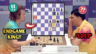 Magnus Carlsen PUNISHES Vishy's Endgame BLUNDER and WINS!!😱|| Global Chess League 🏆