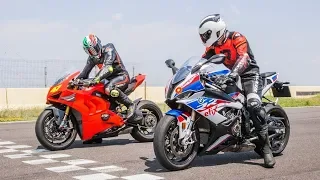 2019 BMW S1000RR vs  Ducati Panigale V4R Review