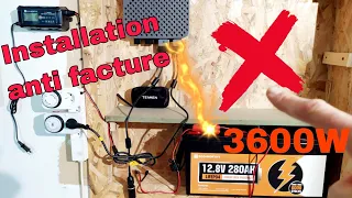 Montage avec batterie et sans station d'énergie, comment annuler son talon de consommation