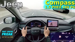 2023 Jeep Compass S 4xe PHEV 180 PS TOP SPEED GERMAN AUTOBAHN DRIVE POV