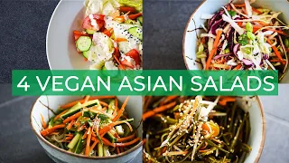 4 Vegan Asian Salad Recipes | SUPER EASY SUMMER DISH IDEAS