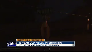 Nampa Police investigating shooting that left 16 year old dead