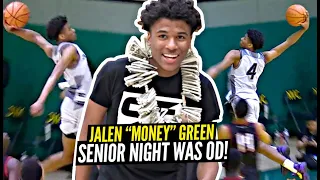 JALEN GREEN Was OD on Senior NIGHT! Got a New Nickname Jalen "MONEY" Green! Prolific v BC Christian!