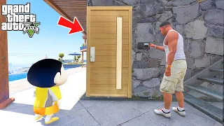 Shinchan and Franklin Found Secret Winter House Door in GTA 5!