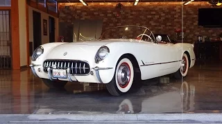 1954 Chevrolet Chevy Corvette in White Paint & Engine Sound on My Car Story with Lou Costabile