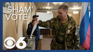 Occupied Ukraine holds Kremlin-staged vote on joining Russia