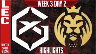 GX vs MDK Highlights | LEC Winter 2024 Week 3 Day 2 | GiantX vs MAD Lions KOI