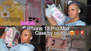 12 NEWEST CASES FROM SHEIN😍‼️| IPHONE 13 PRO MAX TRY ON HAUL | DESTINYCHANEL🫶🏽