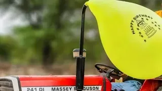 Tractor v/s Monster balloon 😱😱 #experiments #crazyoñe #youtube