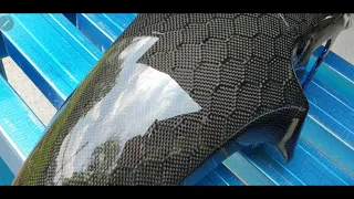 Skinning Carbon Fiber (Honeycomb) Yamaha RXZ Mudguard