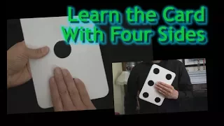 Learn the Multiplying Dot Trick or Card With Four Sides - Magic Trick