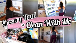 *NEW* GROCERY HAUL AND CLEAN WITH ME || CLEAN MY FRIDGE WITH ME 2020 || CLEANING MOTIVATION 2020