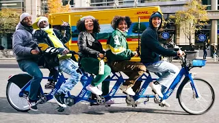 Picking Up Strangers in NYC With The Longest CitiBike!