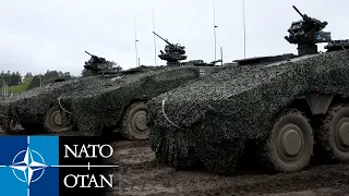 Handreds NATO Armoured Fighting Vehicle from US, Germany, Spain & Italy Joint Saber Strike in Poland