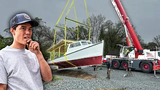 Turning my SINKING boat into a CRAB stand