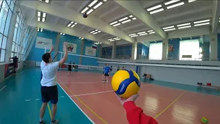 Волейбол от первого лица | VOLLEYBALL FIRST PERSON | Новый зал, новые игроки | バレーボール