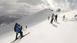 [4K] Tatranská Lomnica (Tarzańska Łomnica) - long ski run for a brave - Slovakia