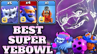 Best Yeti Super Bowler Th15 Attack Strategy!! 5 Yeti + 4 Super Bowler + Flame Flinger Clash of Clans