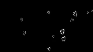 white 🤍 heart particles black screen  video | black screen video effects |template download