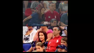 Aly Raisman Parents Olympic Reaction Side by Side