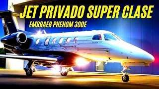 ✅ Jet Privado Interior Embraer Phenom 300e Español Aviones Privados Jets ligeros "Económicos" Avión