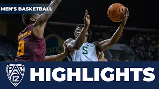 Oregon vs. Arizona State Men's Basketball Highlights | 2023-24 Season