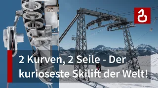 Belalp - Hohstock | Skilift trickst die Physik aus | Mit zwei Seilen bis in 3.100 m Höhe | Doku 4K