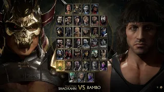 Mortal Kombat 11 Gameplay: Shao Kahn vs Rambo