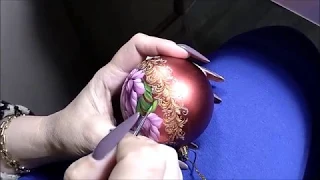 Hand Made. Zhostovo painting. Christmas balls. Victoria Еvtushenko.