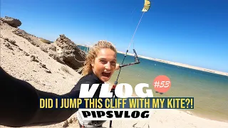 Did I jump this CLIFF with my kite?! - 53 #PIPSVLOG