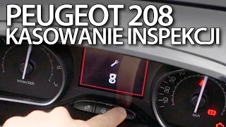 Peugeot 208 kasowanie inspekcji serwisowej