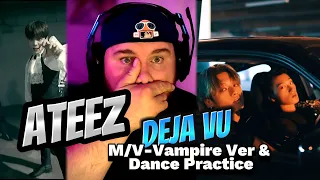 ‘Deja Vu’ ATEEZ (Official MV, Vampire Ver. & Dance Practice) | REACTION!!!