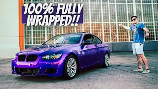 FULLY WRAPPING MY BMW E92 335I!!!