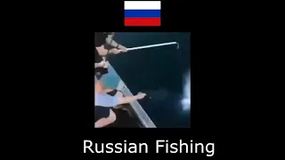 CRAZY RUSSIAN FISHING WITH GUN!