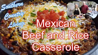 Mexican Beef and Rice Casserole  --  Throwback Thursday