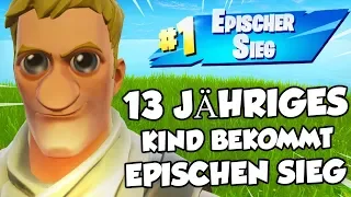 13 jähriges kind bekommt Epischen Sieg aber verkauft Freunde... Fortnite