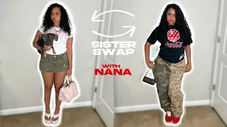 SWITCHING LIVES WITH MY SISTER FOR 24 HOURS | ft Bad Nana