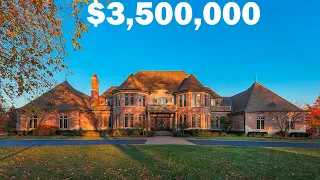 Tour of a luxurious and expensive house in Naperville, Illinois USA worth $3,500,000.