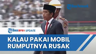 ALASAN Presiden Jokowi Pilih Jalan Kaki saat Cek Pasukan di HUT Bhayangkara ke 77 di Stadion GBK