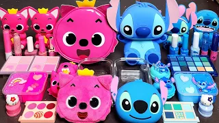 ASMR Pinkfong vs Stitch Slime Mixing Random Into Slime!#ASMR#Slime#satisfying