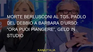 Death Berlusconi a TG5, Paolo del Debbio a Barbara d’Urso "Ora puoi piangere", Frost in studio