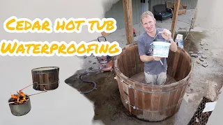 Cedar Hot Tub Waterproofing