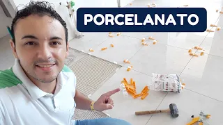 PISO PORCELANATO *APRENDA A INSTALAR PROFISSIONALMENTE - AULA COMPLETA (DIY) PORCELANATO NA COZINHA