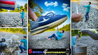 TOP 5 CRAZY MOBILE PHOTOGRAPHY TRICKS With PHONE CAMERA TRICKS