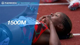 Faith Kipyegon sets a meeting record in the women's 1500m in Eugene - Wanda Diamond League 2021