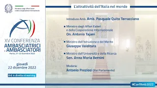 #ConfAmb2022 - Sesta Sessione - L’attrattività dell’Italia nel mondo