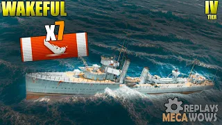 Wakeful 7 Kills & 95k Damage | World of Warships Gameplay 4k