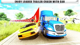 Giant Long Road Truck Crash | Truck Game | Truck Wala | Gadi Game | Truck Simulator Game #4
